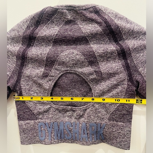 Gymshark Flex Sports Long Sleeve Crop Top Purple Women’s Small - Picture 7 of 7